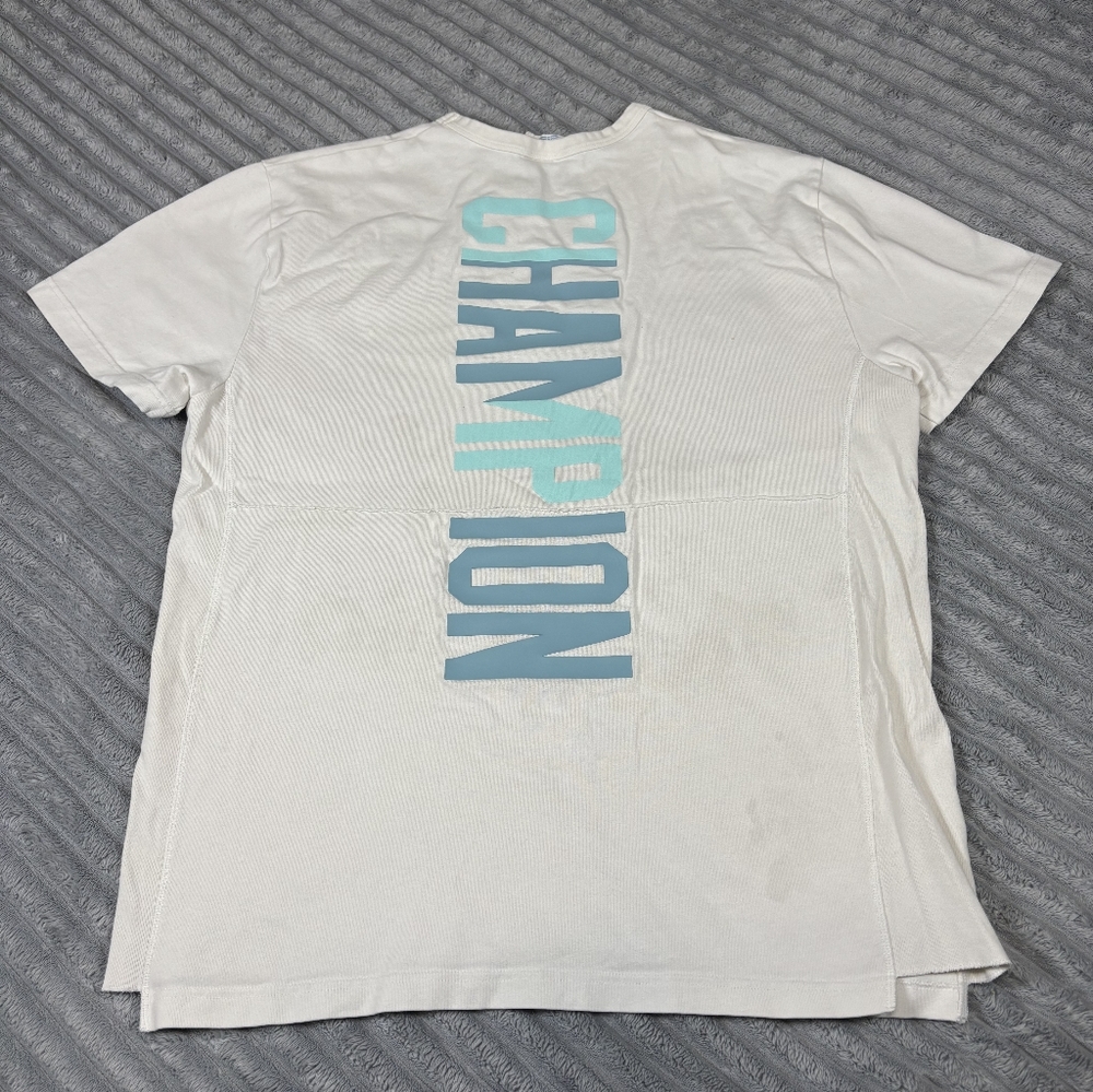Champion men’s XL Heritage Jersey T-Shirt with an embroidered double chest pocke